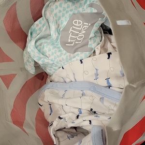 Baby Boy Clothes Bundle! Newborn Onsies & Sleepers